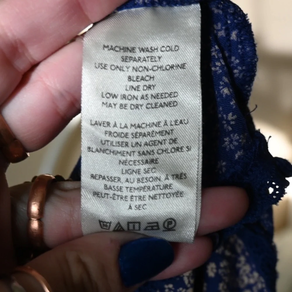 Free people Brittnee Printed Top size medium